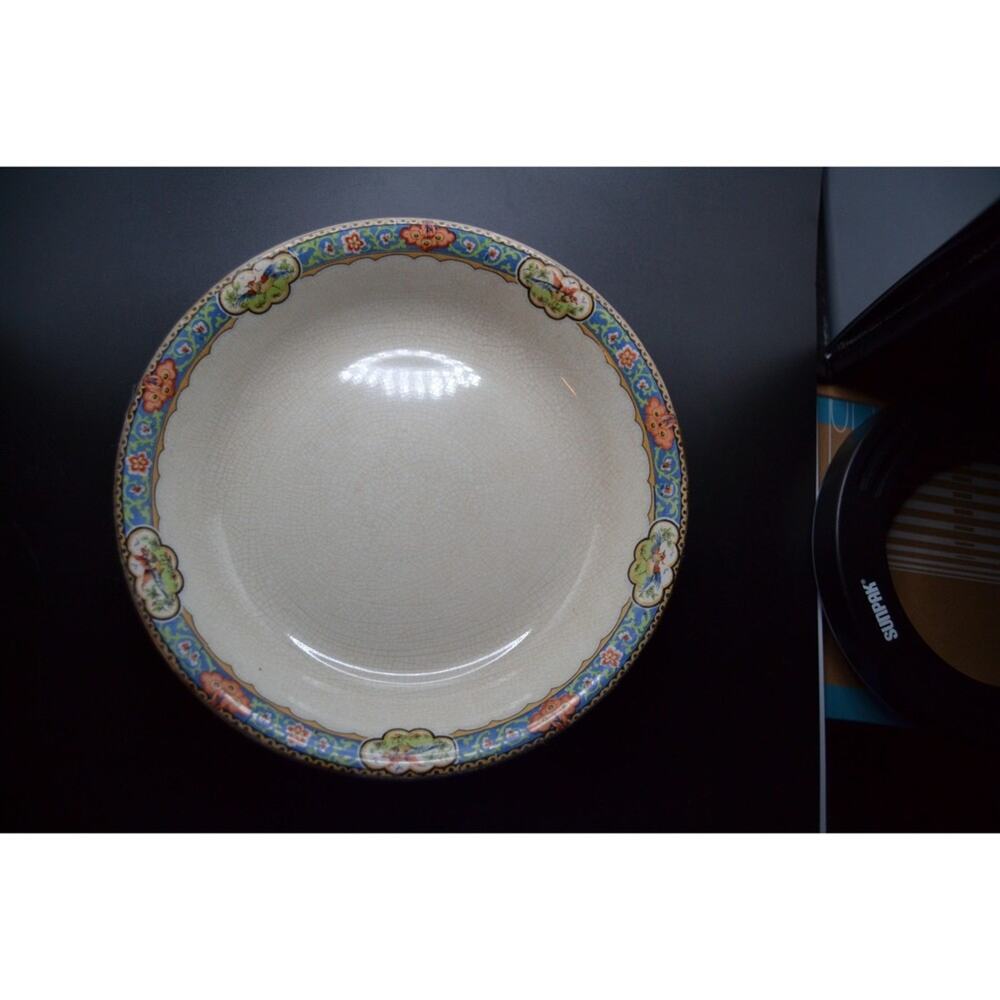 John Maddock & Sons Royal Vitreous Bowls - Rare Vintage Made in England 8" Diam
